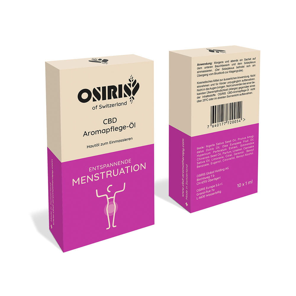 Osiris CBD Aromapflege-Öl Entspannende Menstruation